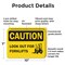Signmission Look Out For Forklifts Caution Sign, Plastic, 10in W x 7in L, 2PK OS-2PACK-CS-P-710-L-19198 - alternate 2